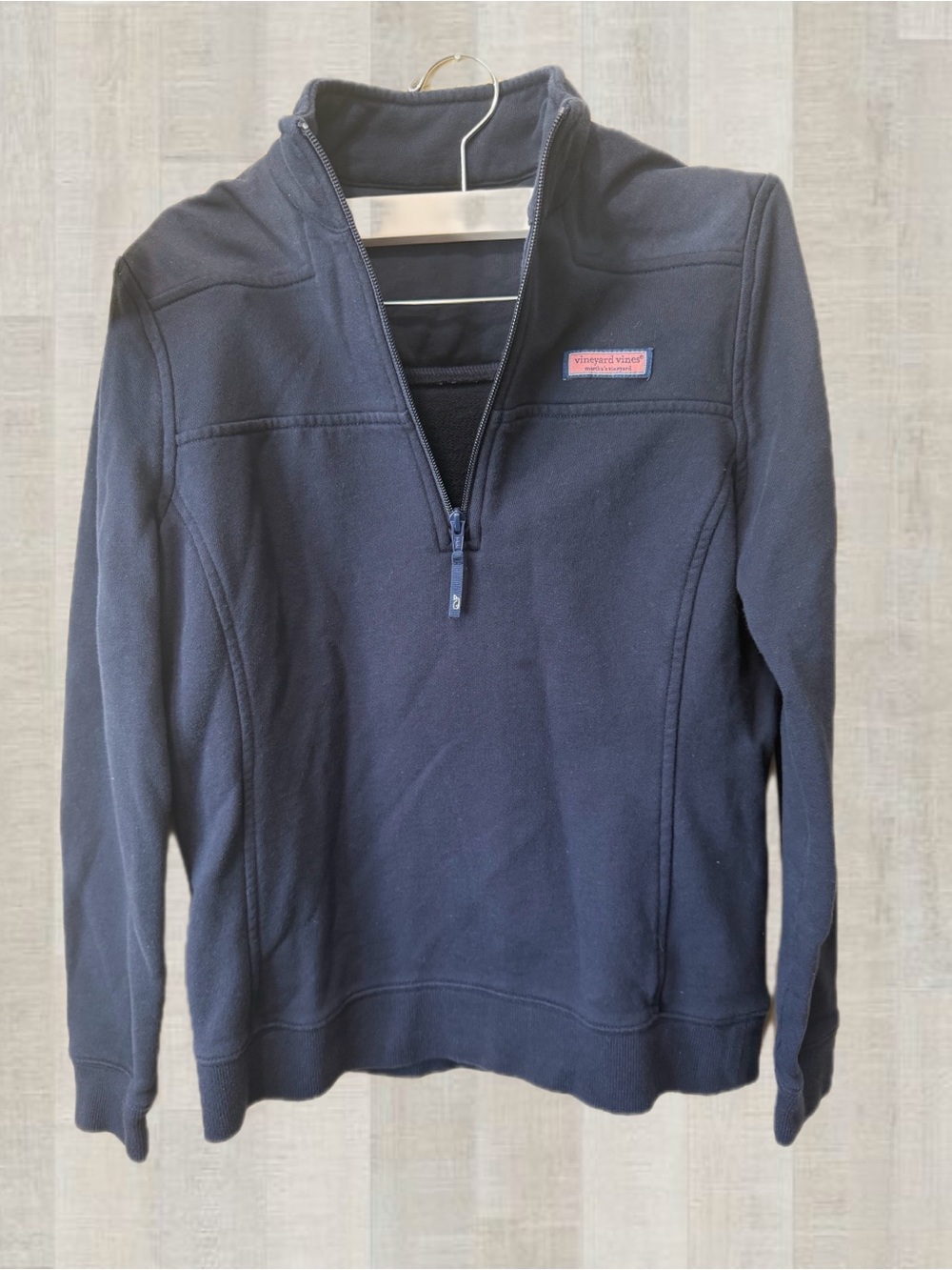Vineyard Vines Navy Half-Zip Fleece Pullover